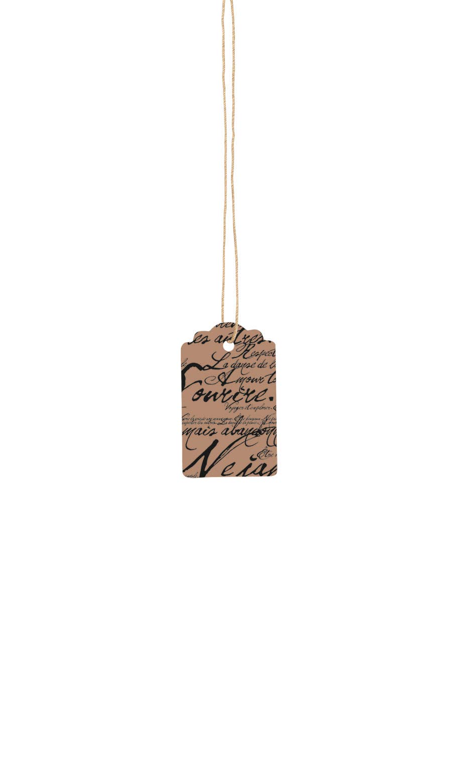 Strung Scalloped Price Tags