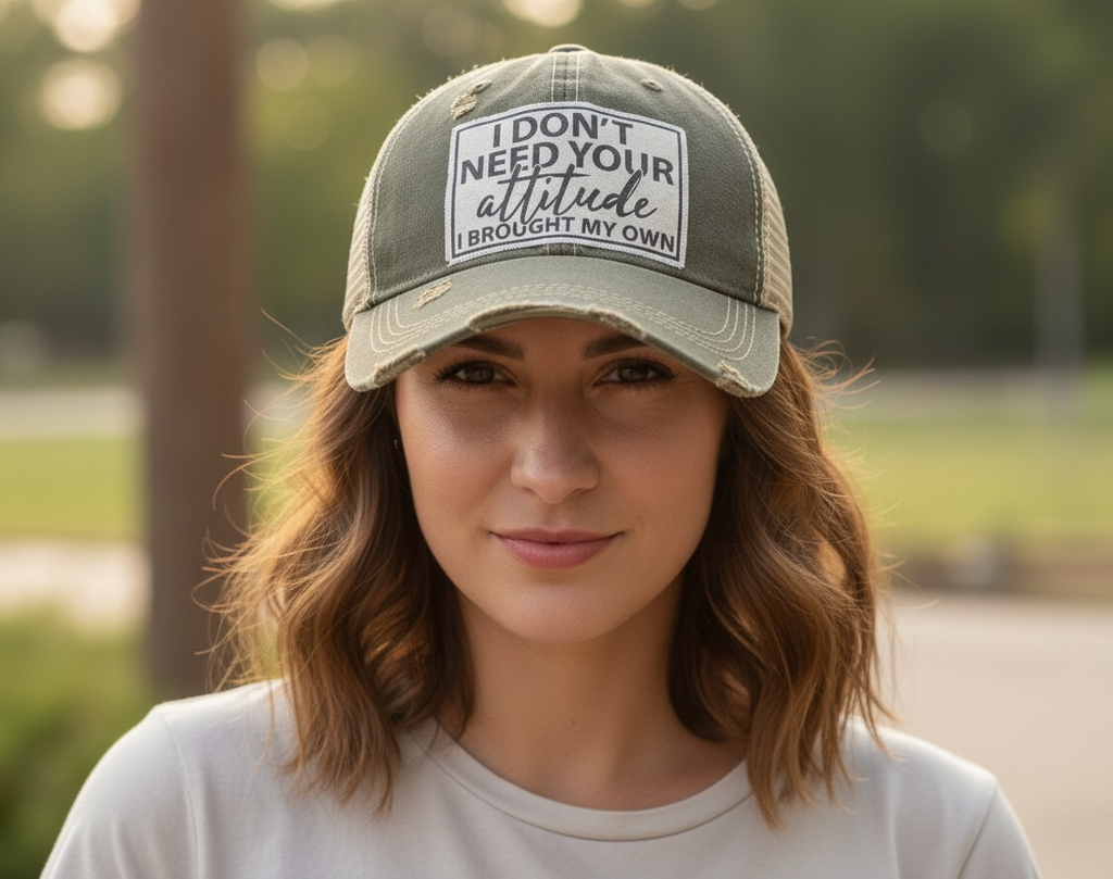 I Don't Need Your Attitude I Brought My Own Baseball Cap