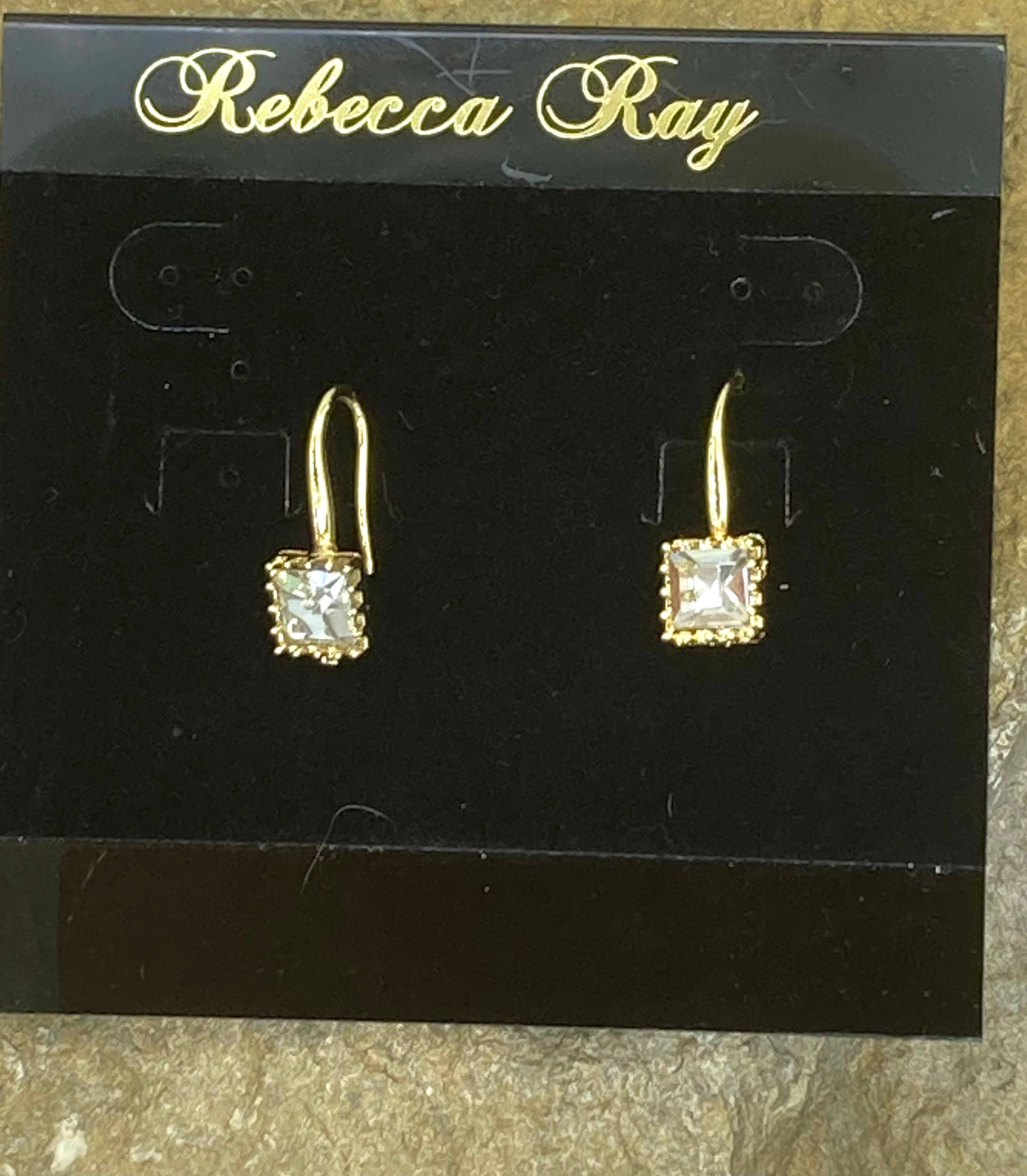 Small Square Earring drop