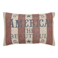 America The Beautiful Pillow 14x22
