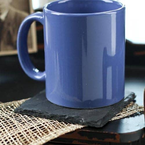 Set of 4 Square Natural Slate Coasters -