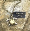 Vintage Two Toned Turtle Necklace