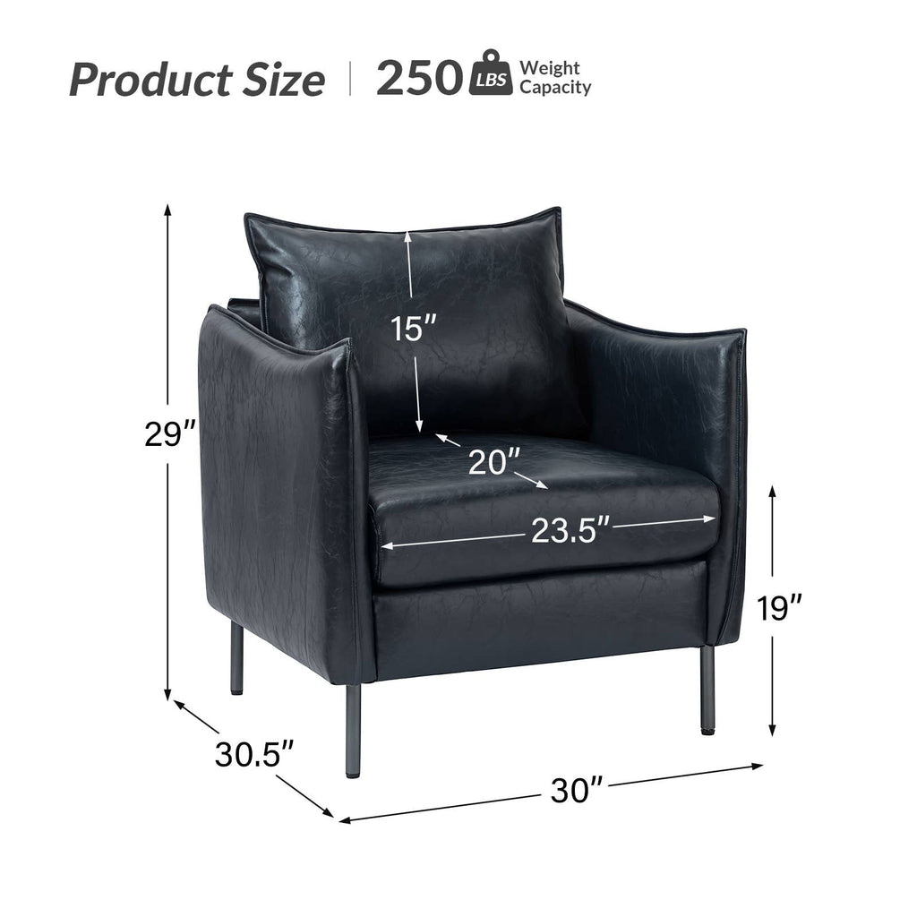 Georges Vegan Leather Armchair