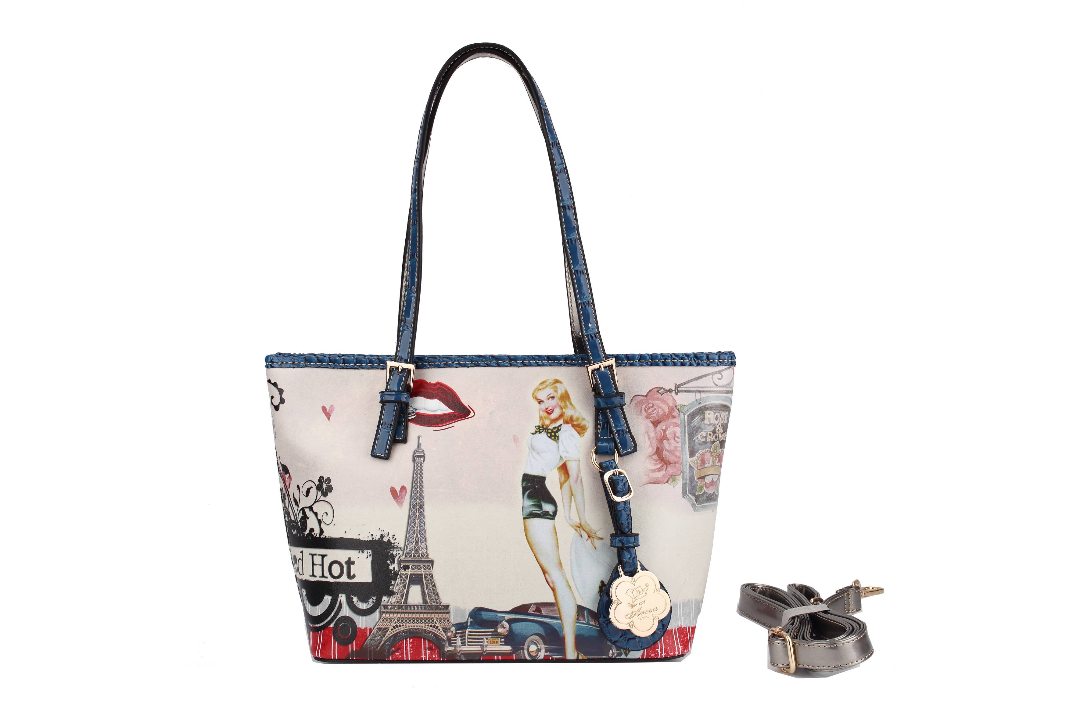 Arosa Retro Glamour Parisian Tote Bag