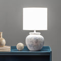 Hilma 22" Distressed Ceramic Table Lamp