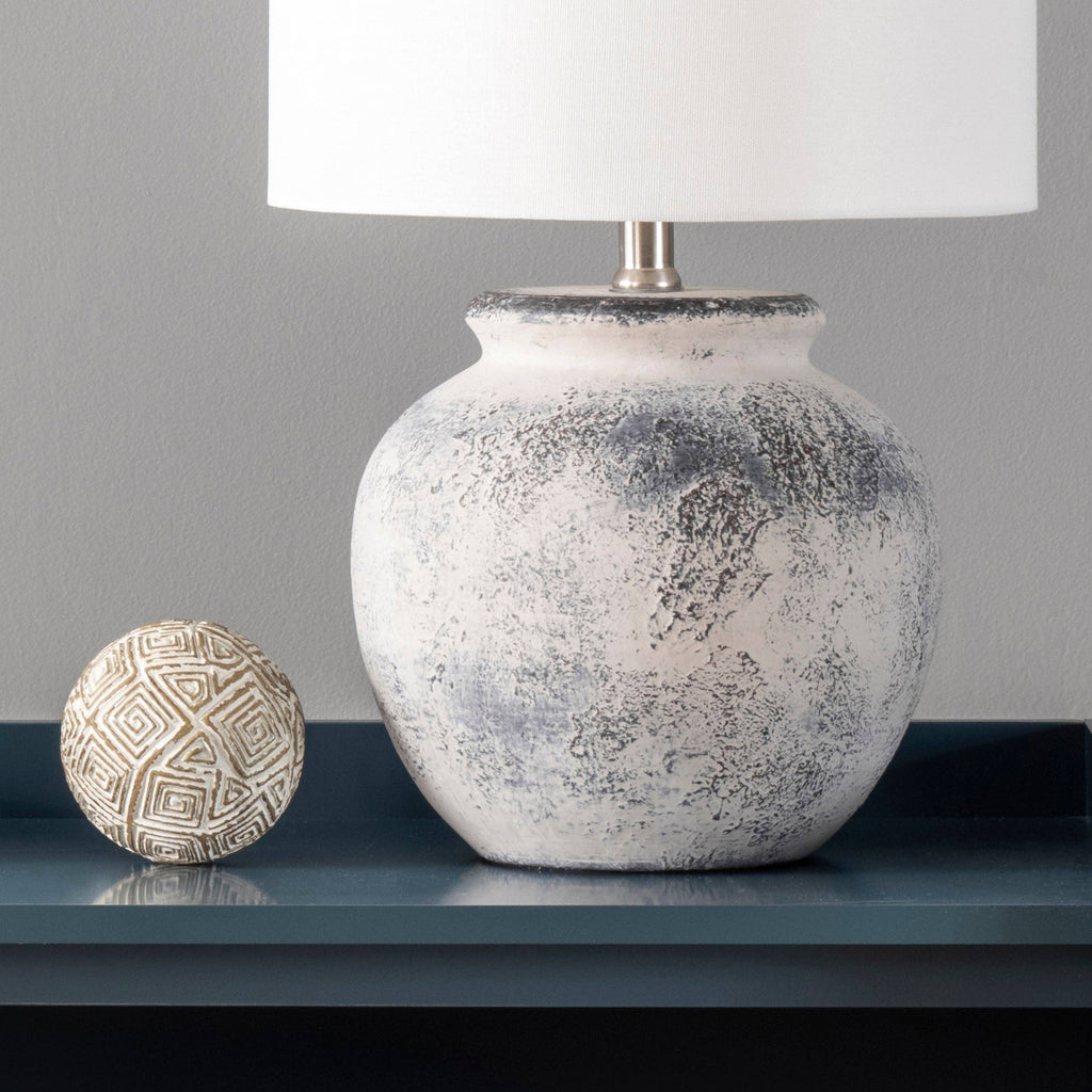 Hilma 22" Distressed Ceramic Table Lamp