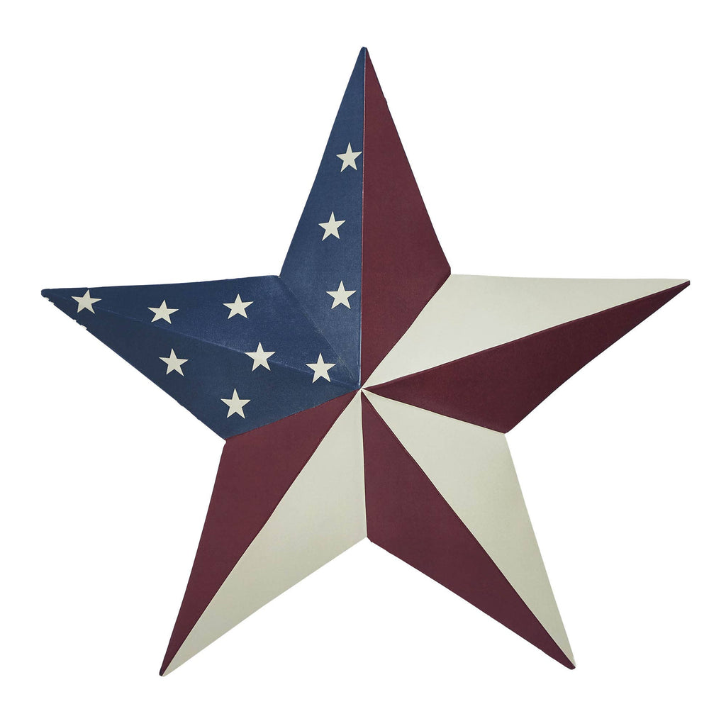 American Flag Star Patriotic Decor 8x8