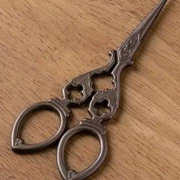 Vintage Style Embroidery Scissors with Random Brocade Sheath