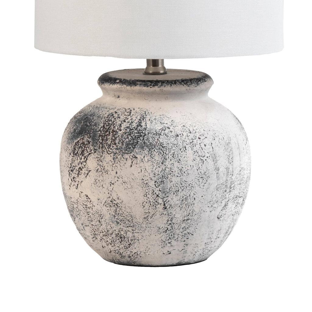 Hilma 22" Distressed Ceramic Table Lamp