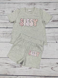 Checkered SISSY Baby Kids Outfit