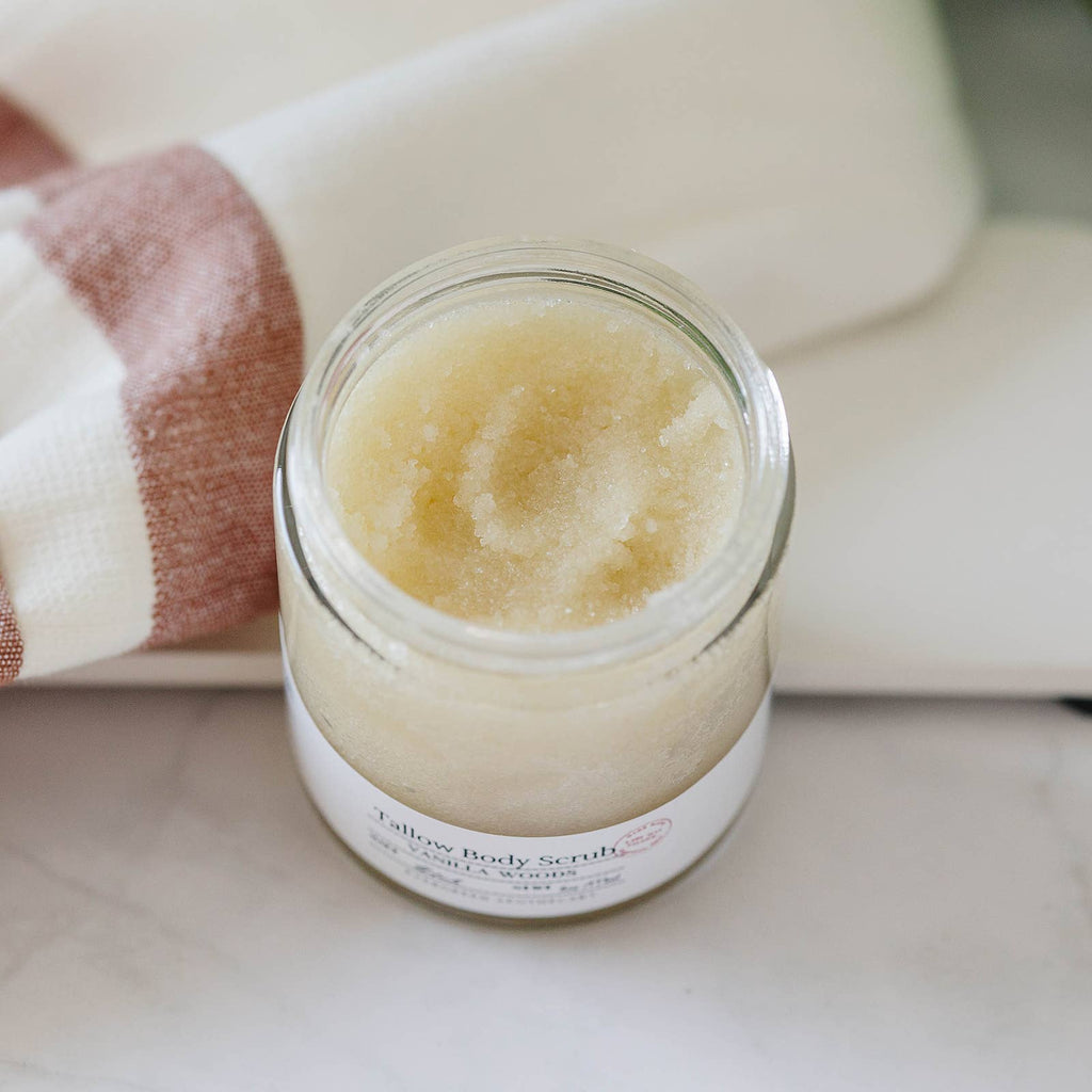 Tallow Sugar Scrub, made with Lady May Tallow, 6oz