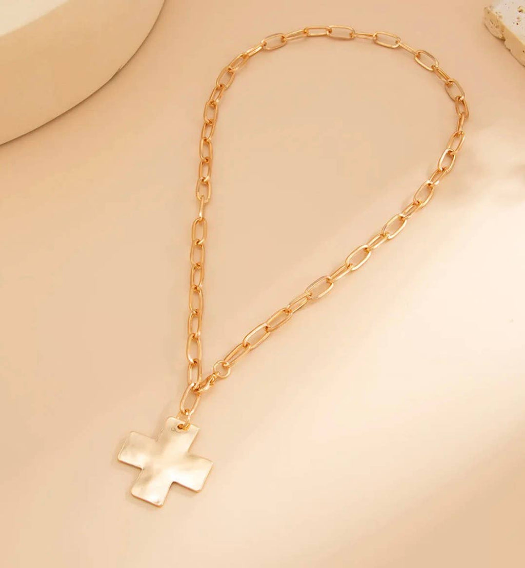 Chunky Cross Necklace