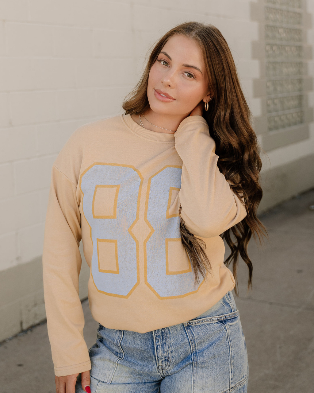 88 Sweatshirt | Graphic Pullover Sweater | Casual Women Top