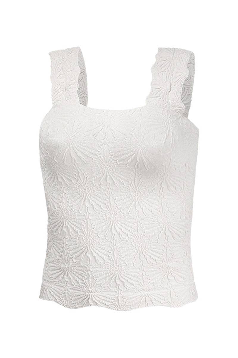 Textured Sleeveless Tank Top