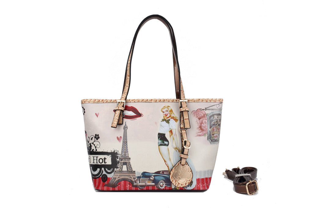 Arosa Retro Glamour Parisian Tote Bag