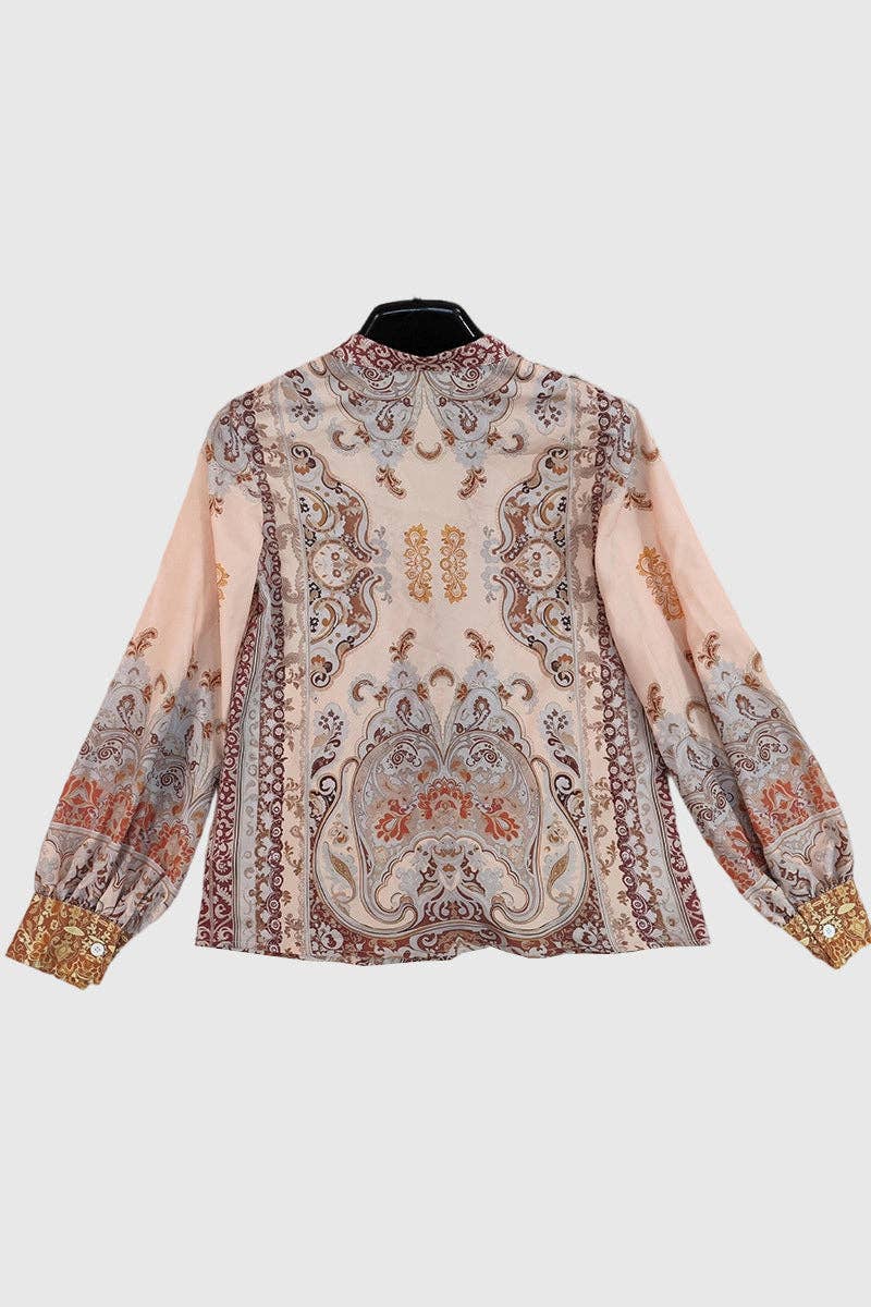 Vintage-Inspired Button-Up Blouse