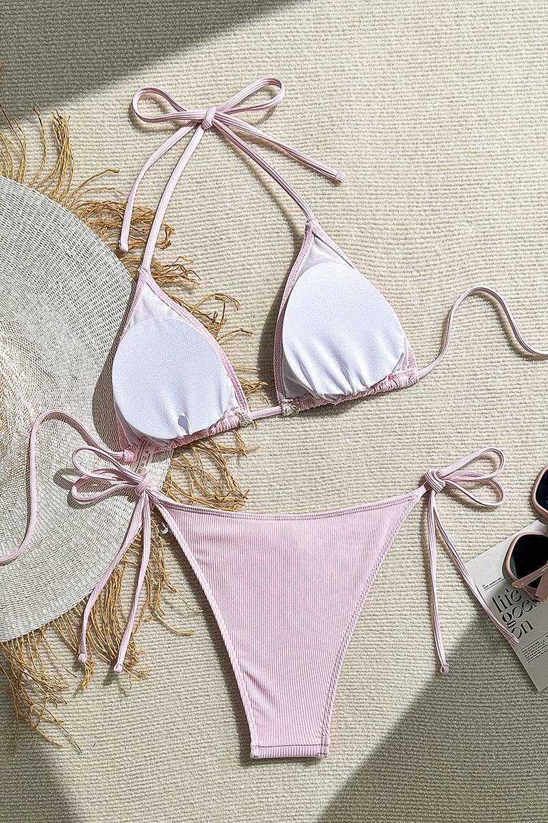 Shell Embellished Bikini Set