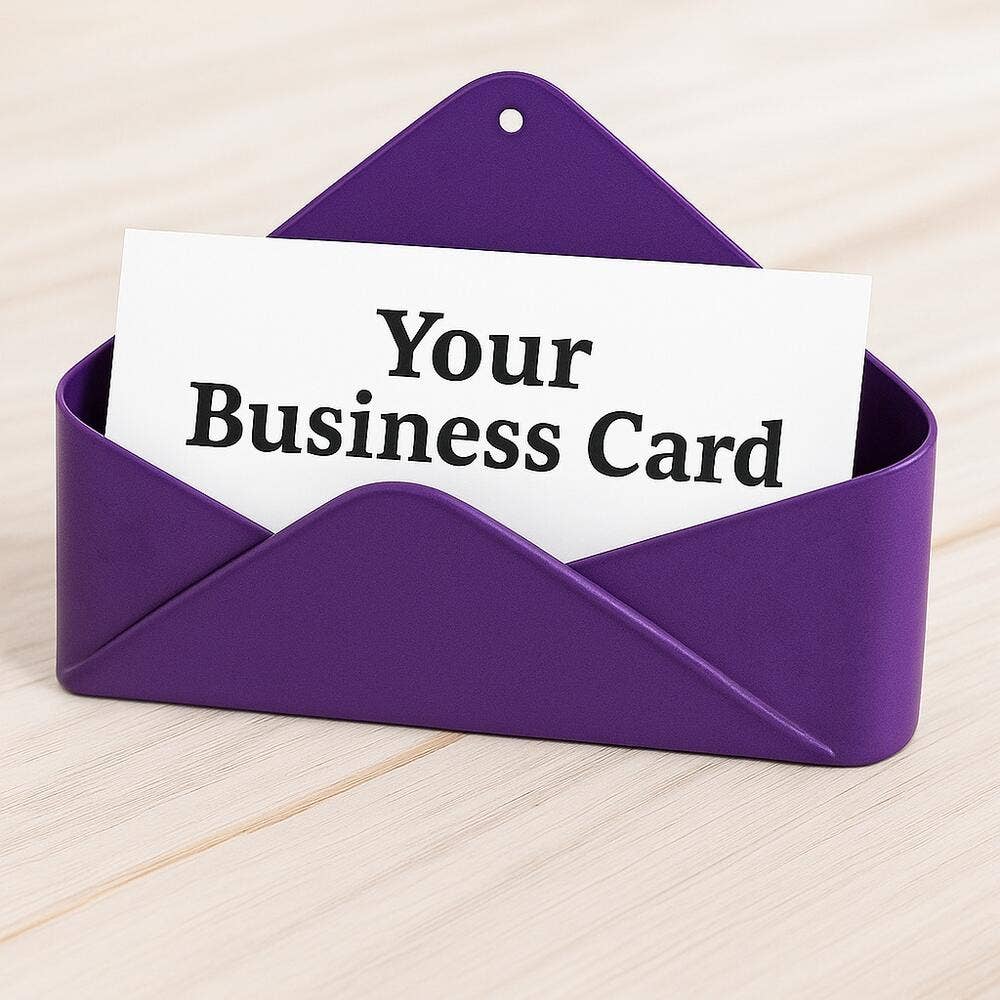 Metal Envelope Business Card Holder - Select Color