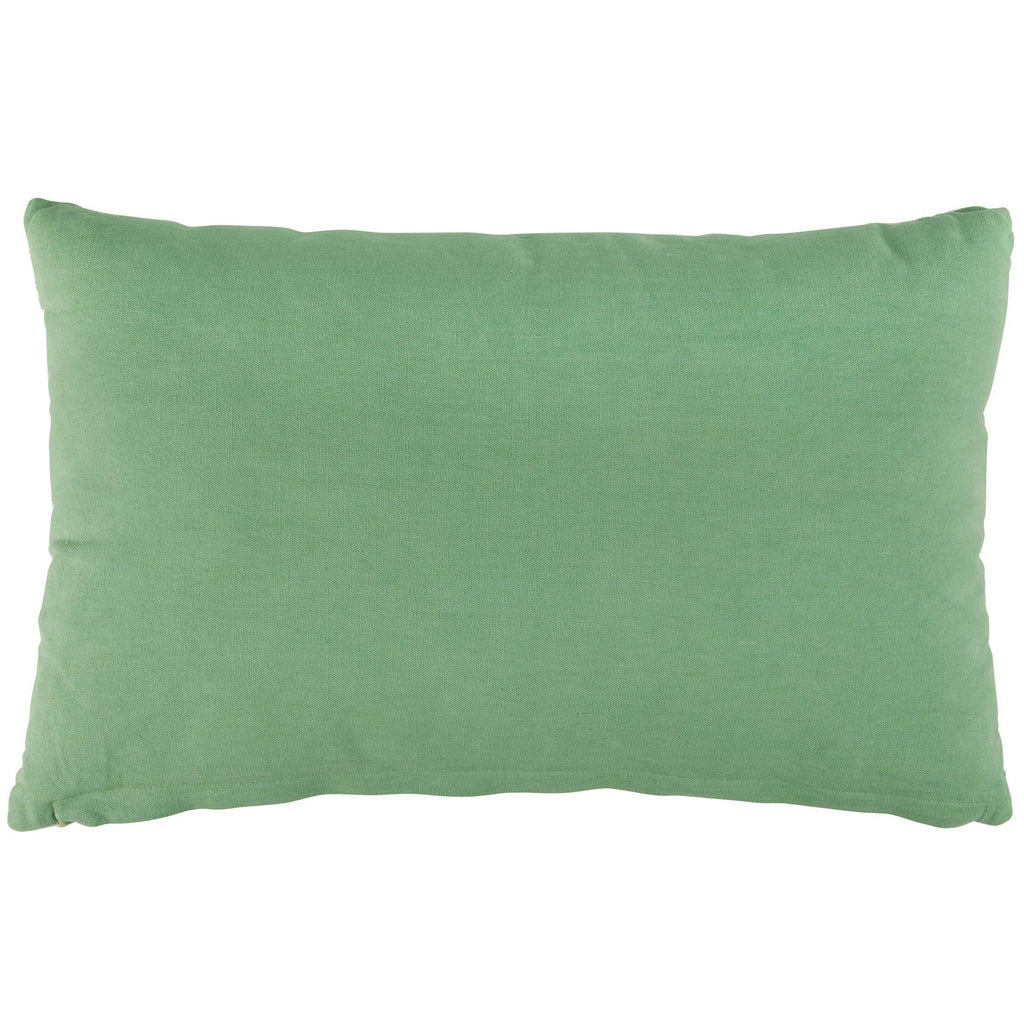 Green Beaded Pillow