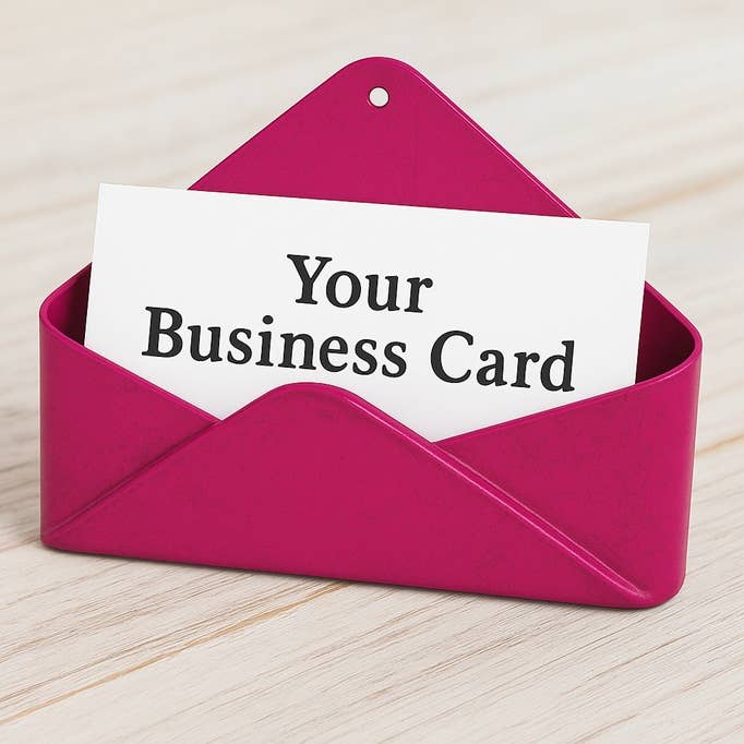 Metal Envelope Business Card Holder - Select Color