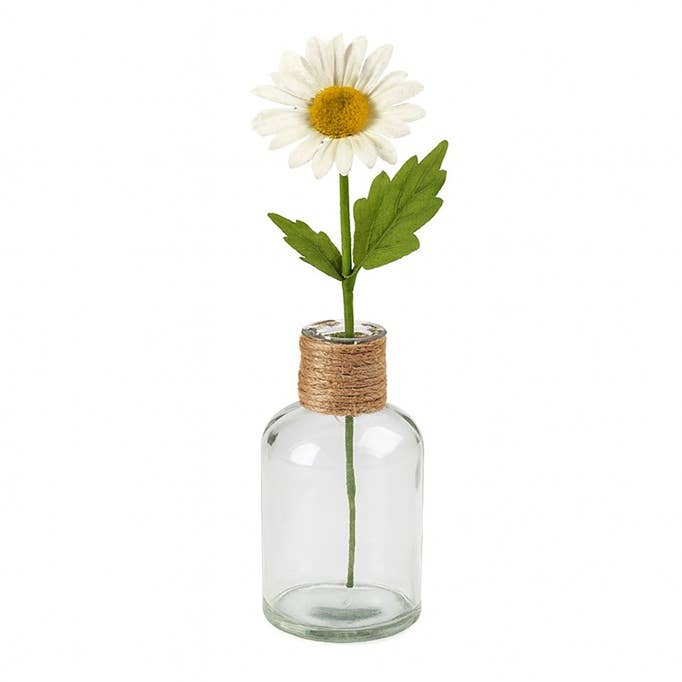 Jute Embellished Small Glass Apothecary Bottle - Select Size