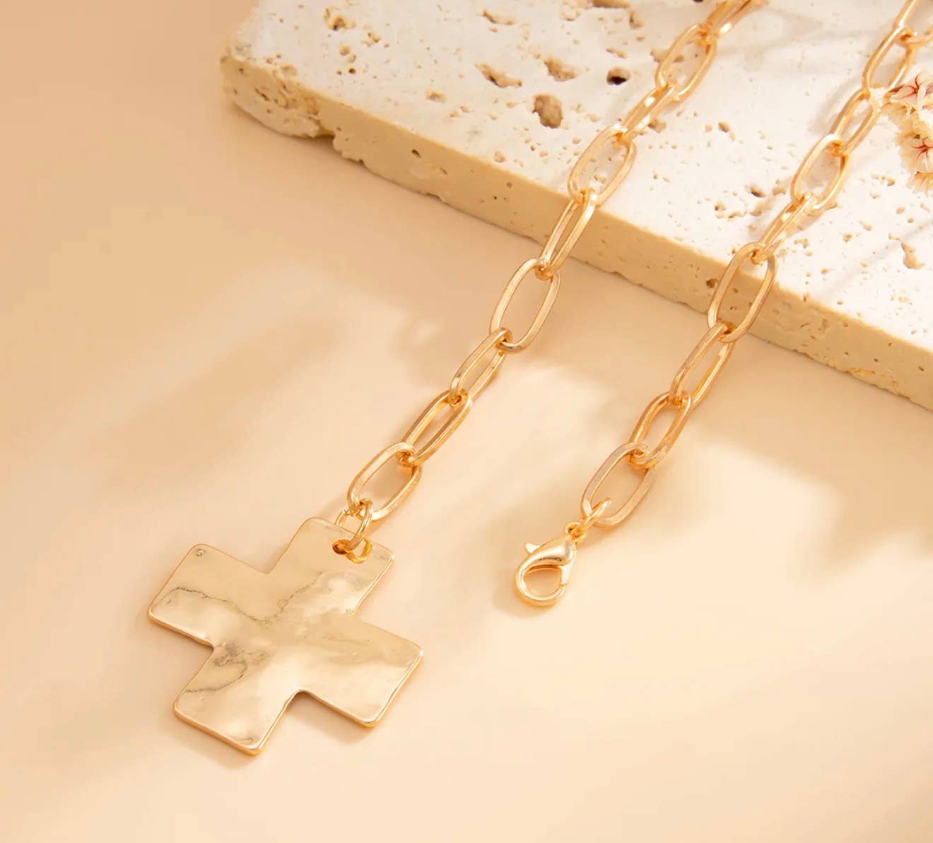 Chunky Cross Necklace