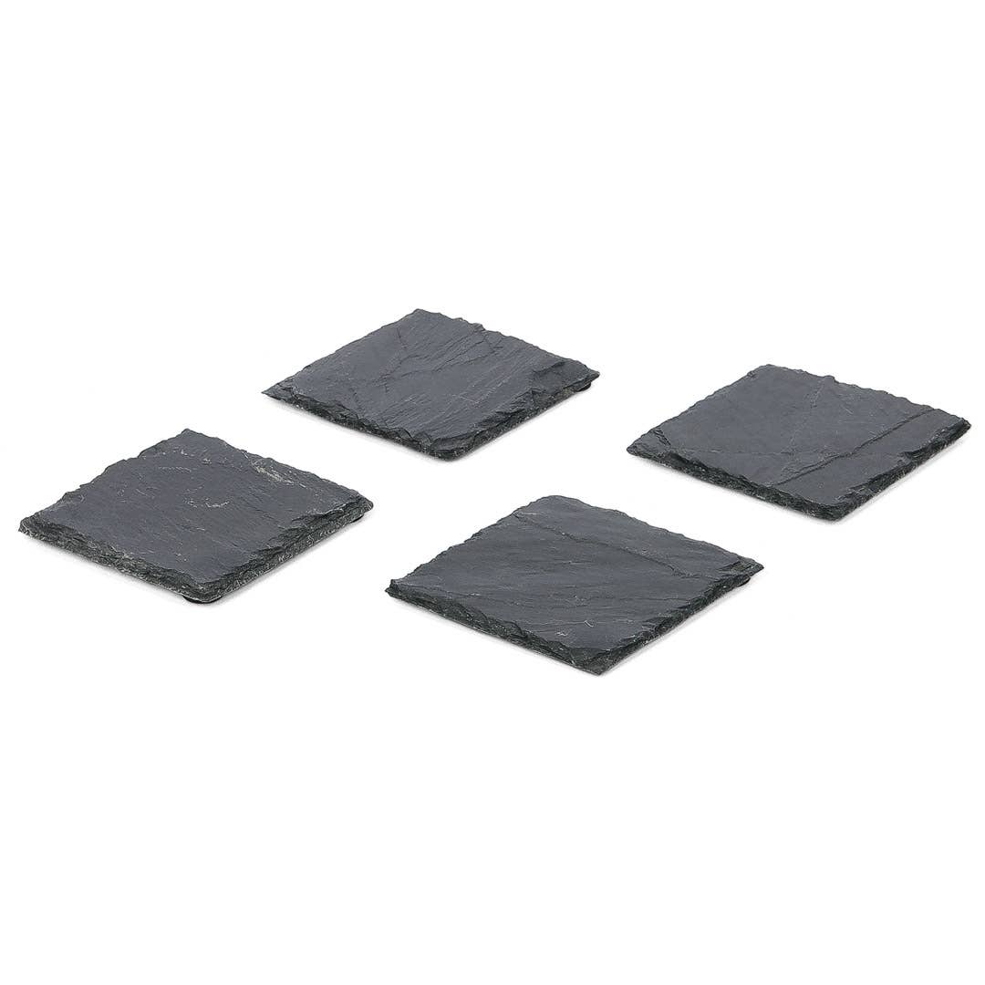 S/4 SQ SLATE COASTERS