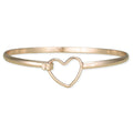 Hooked on Love Gold Heart Bracelet
