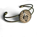 Treble Clef Cuff Bracelet