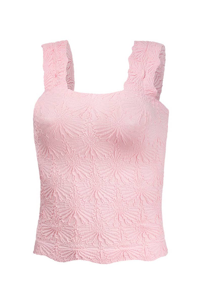 Textured Sleeveless Tank Top