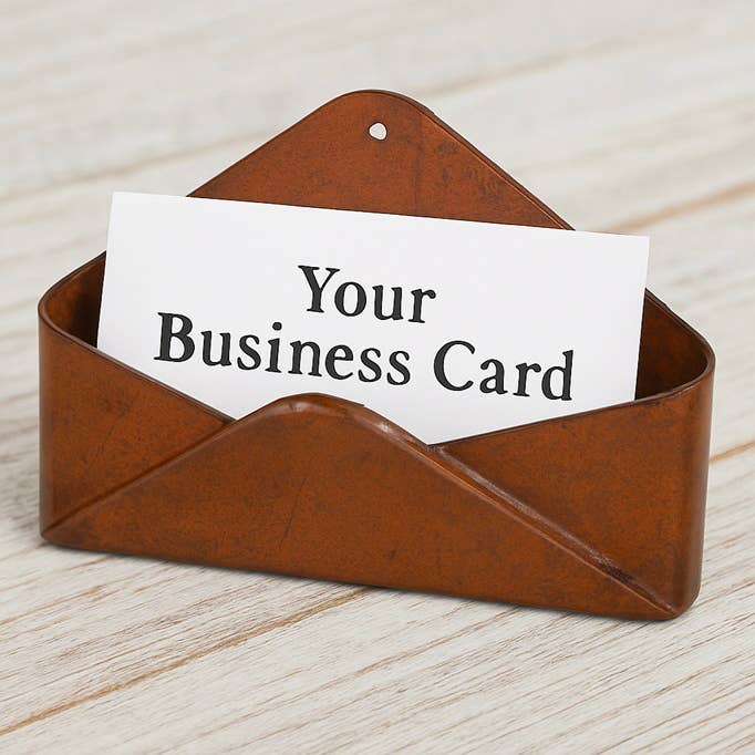 Metal Envelope Business Card Holder - Select Color
