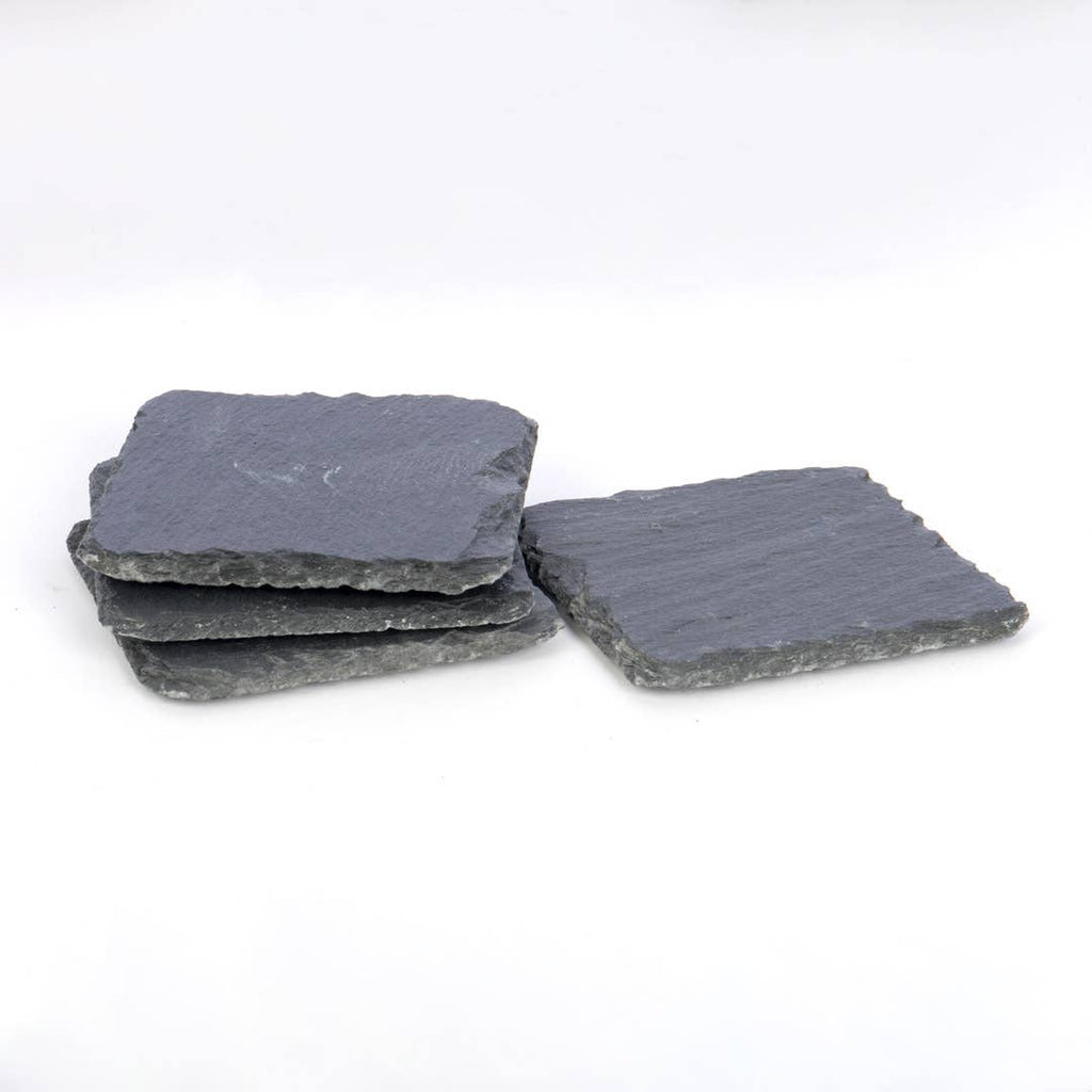 S/4 SQ SLATE COASTERS