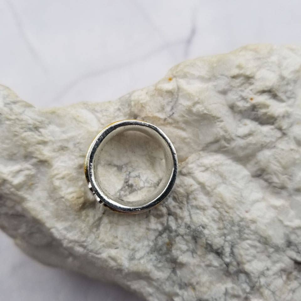 Vintage Heart Fidget Spinner Ring - Valentine's Day