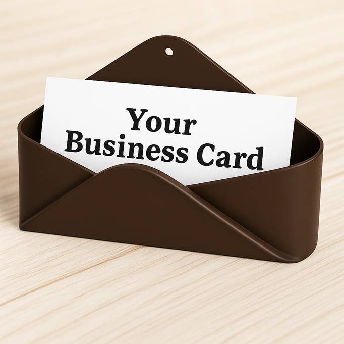 Metal Envelope Business Card Holder - Select Color