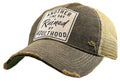Another Fine Day Ruined By Adulthood Trucker Baseball Cap