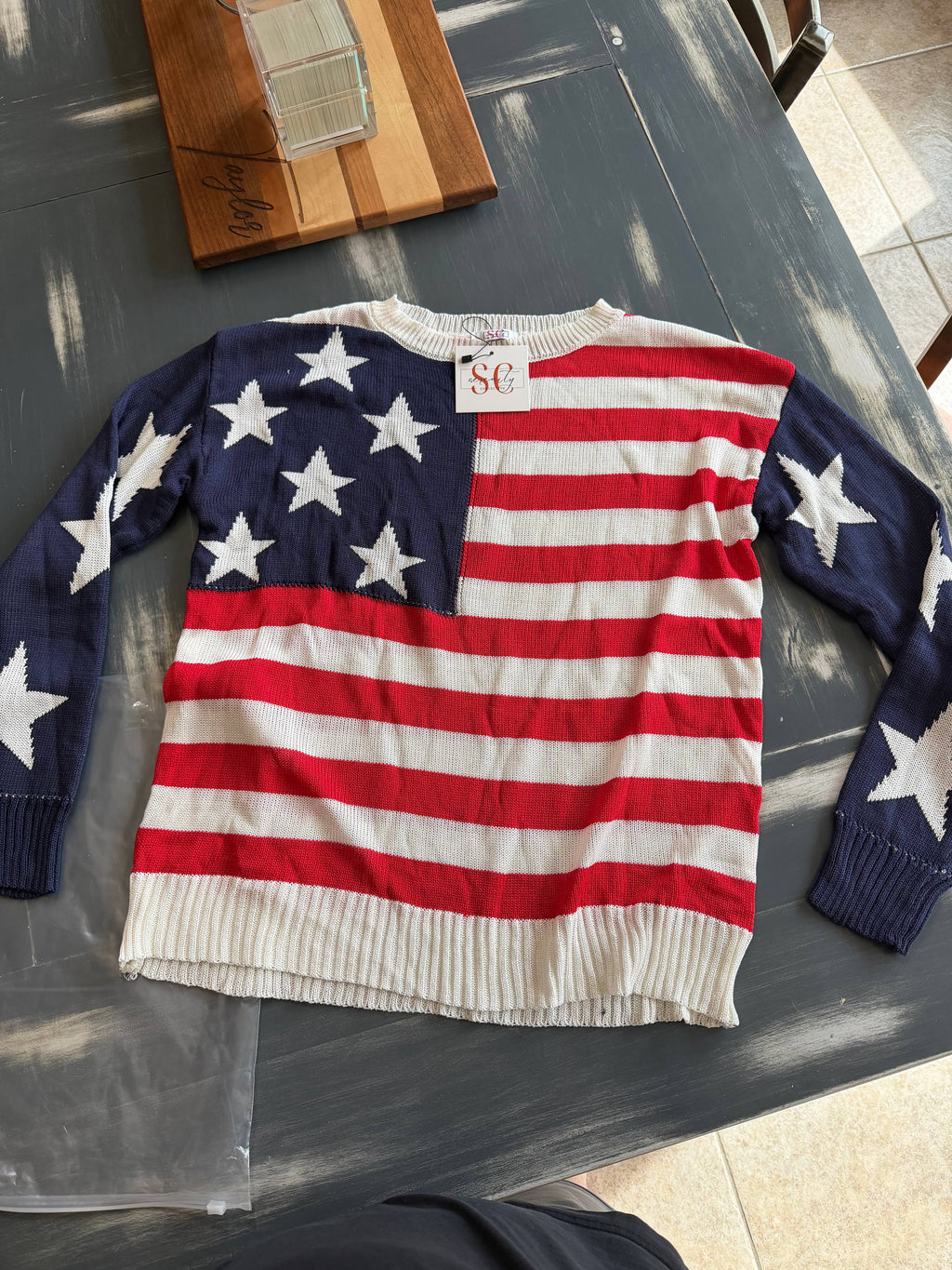 US Flag Sweater