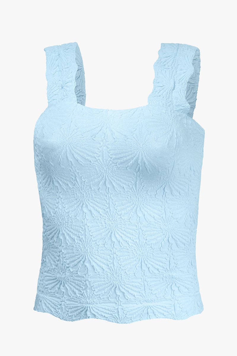 Textured Sleeveless Tank Top