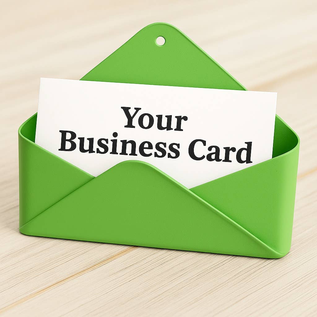 Metal Envelope Business Card Holder - Select Color
