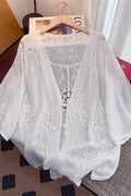 Elegant Floral Swim Cover-Up