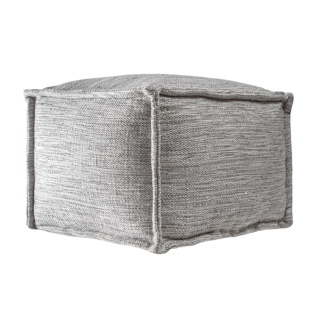 Sofia Casual Solid Indoor/Outdoor Filled Ottoman Pouf
