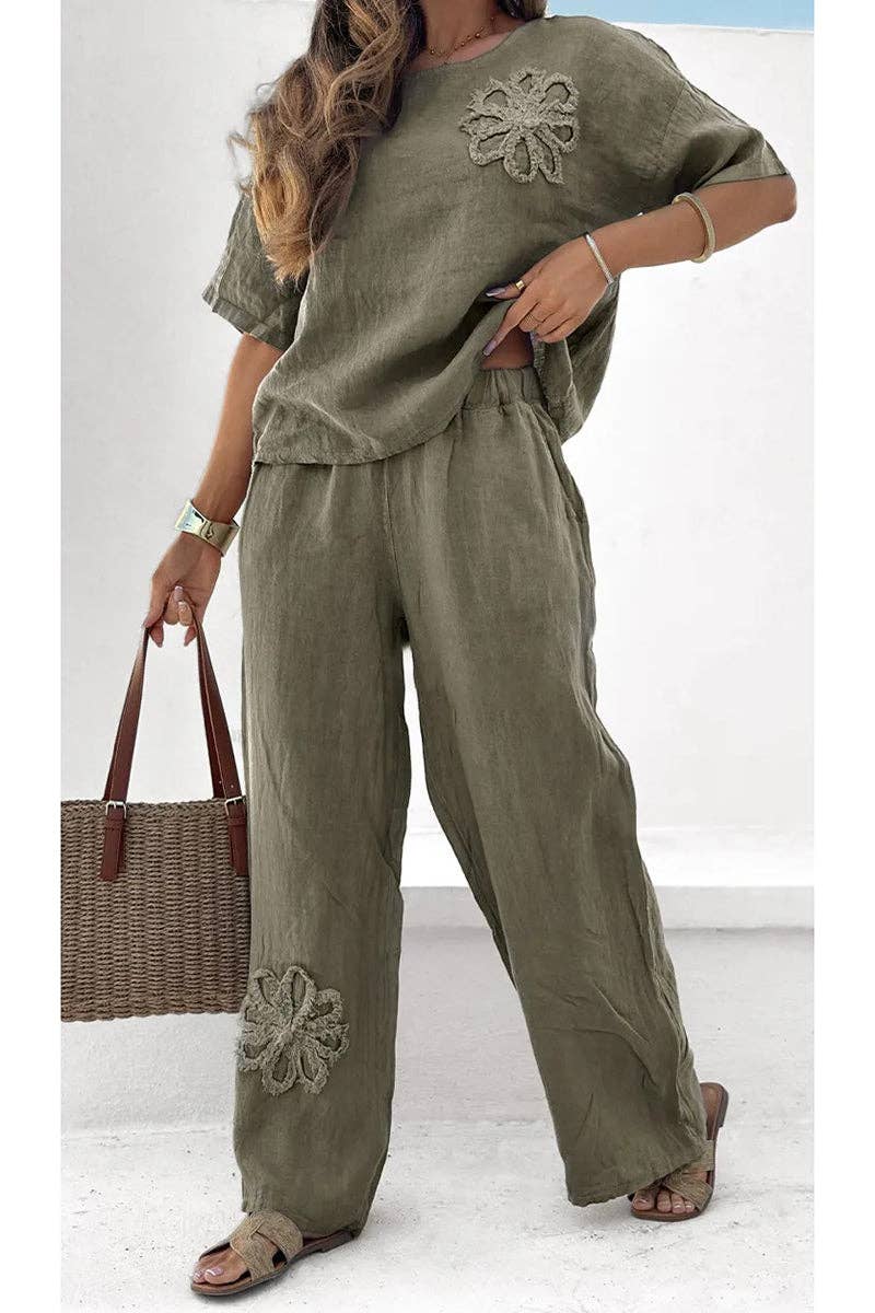 Floral Relaxed Two-Piece Set