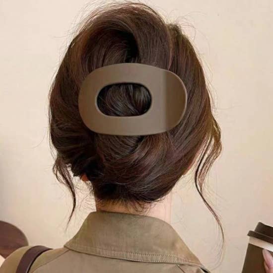Jumbo Lay Flat Oval Hair Claw Clips Secure Styling | 40H982