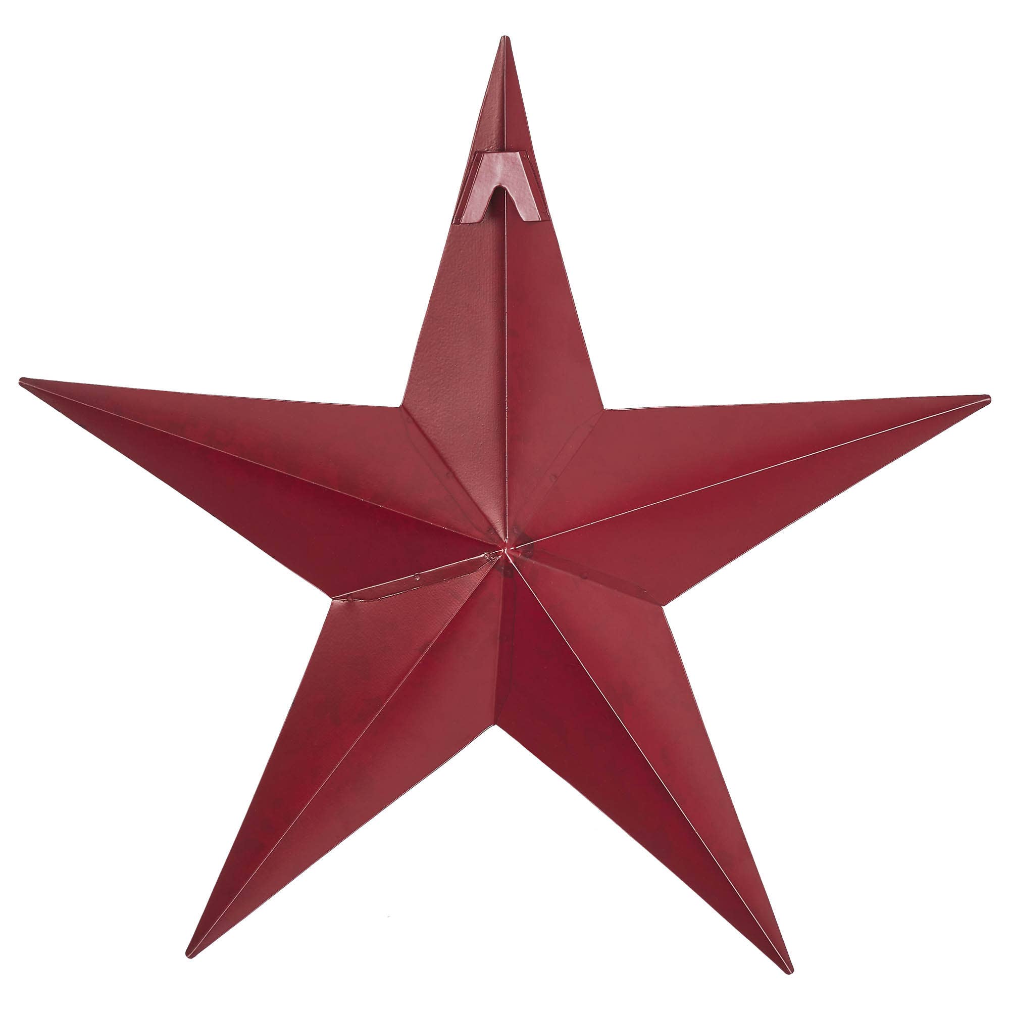 Metal Star Speckled Burgundy Distressed 12x12