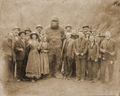 Antique Style Photo of Bigfoot in Family Reunion Art Print - 8"x10" Artwork