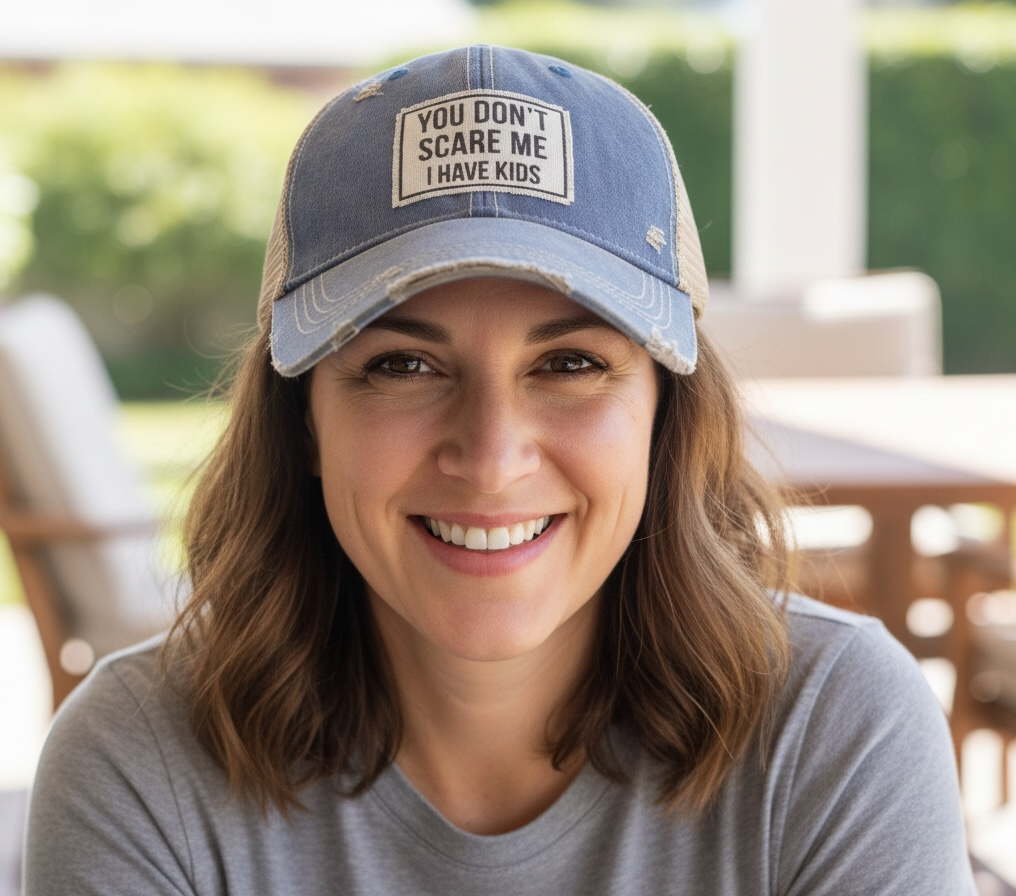You Don't Scare Me I Have Kids Trucker Hat Baseball Cap