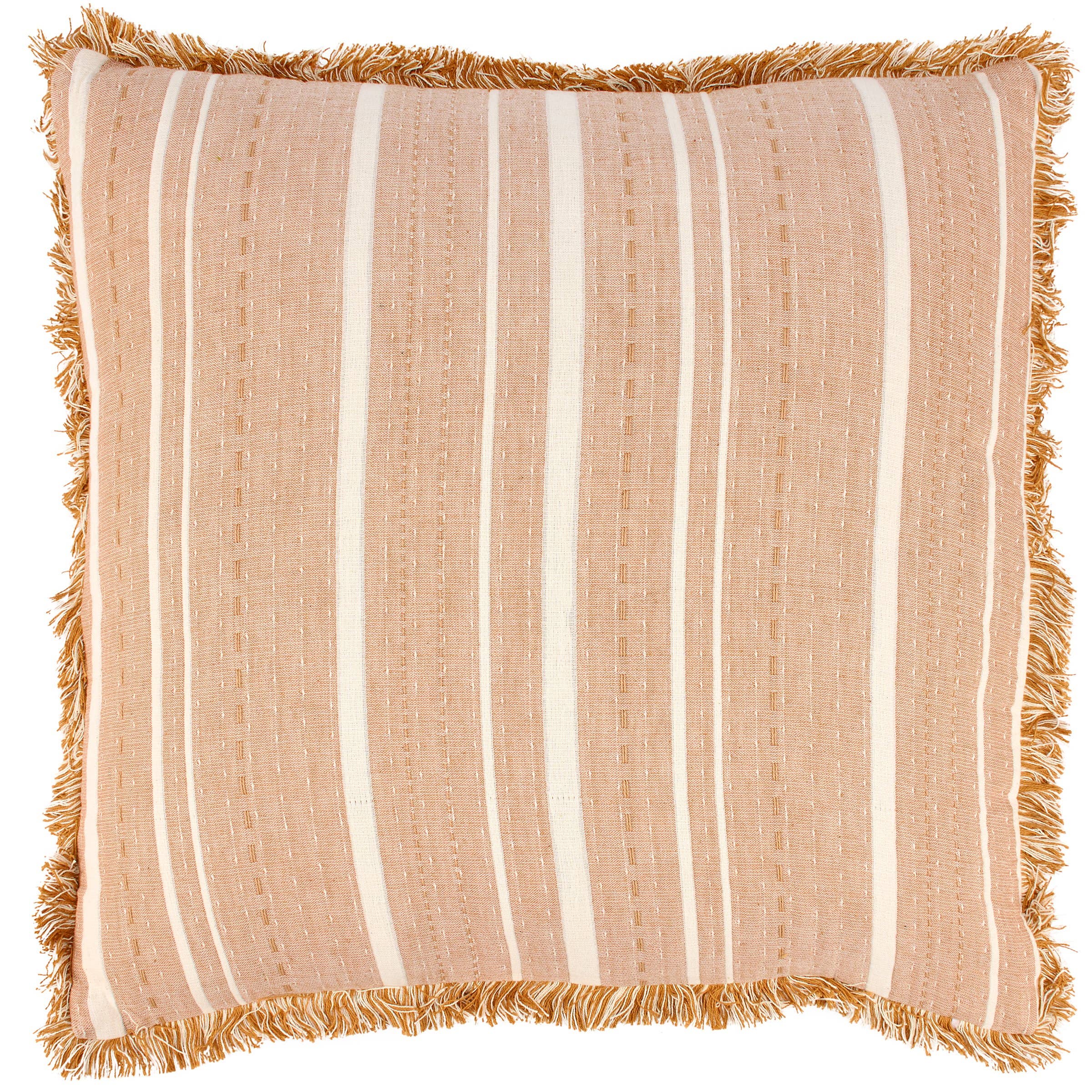 Striped Rust Pillow