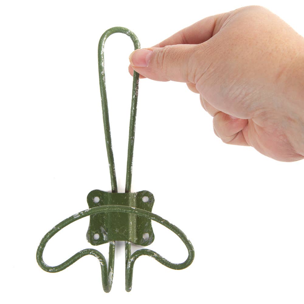 6-1/2" Rustic Distressed Metal Wall Hook- Select Color
