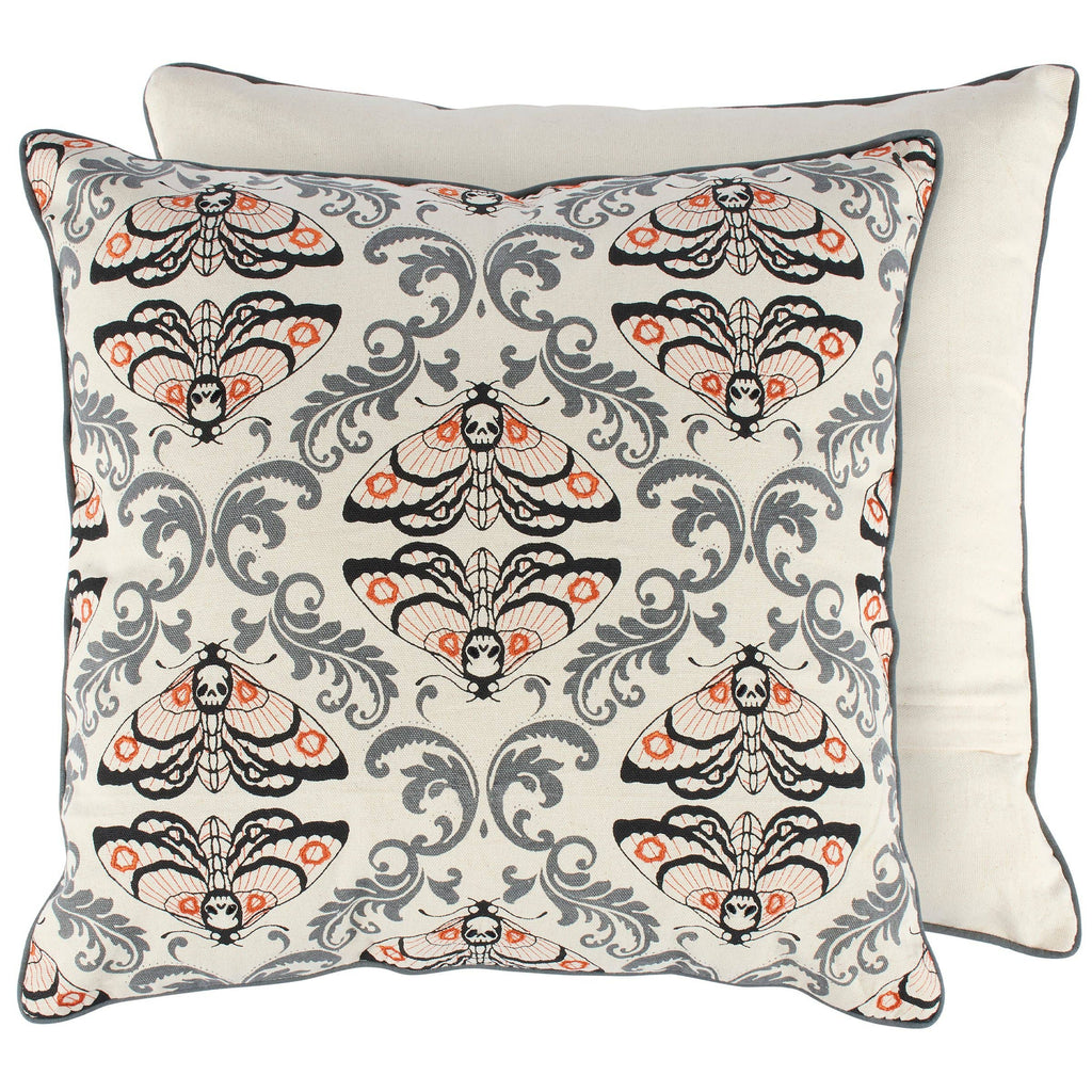 Moth Skull Pillow