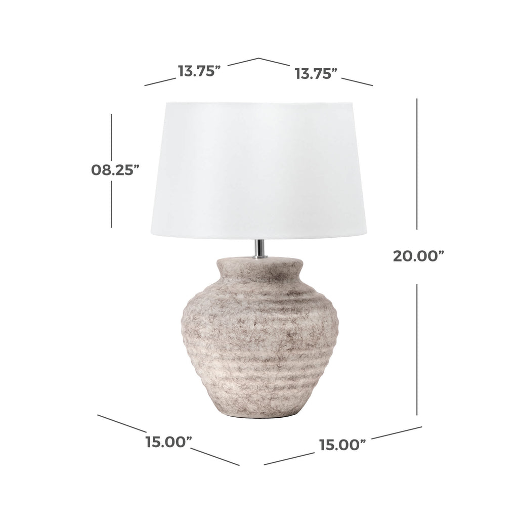 Fano 20" Ceramic Table Lamp
