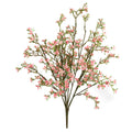 22" Mini Flower Bush Pink Faux